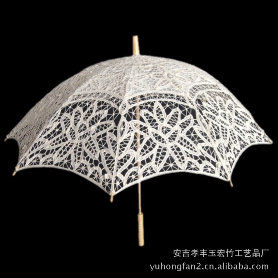 批发采购竹质工艺品-蕾丝伞 花边伞 太阳伞 伞