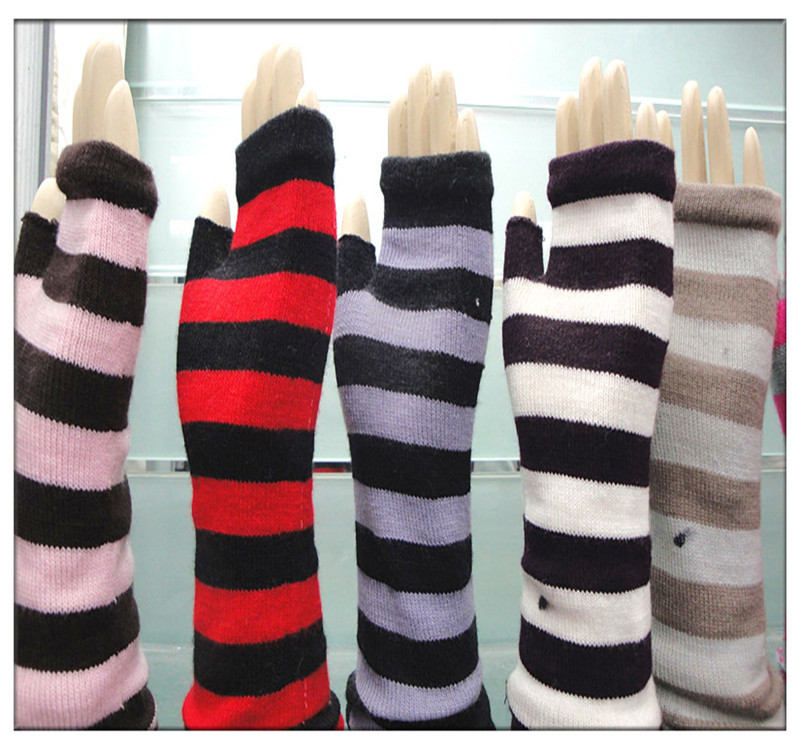 批发采购手套-韩版新款镶柳钉针织臂套 钉金属