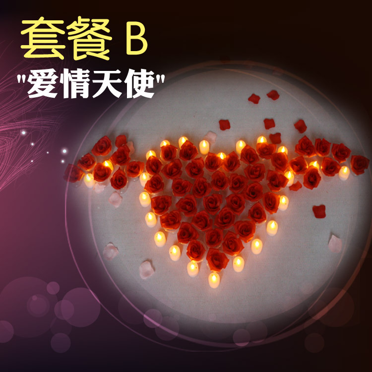 【摆图电子蜡烛求婚表白 LED摆图蜡烛 闪光蜡