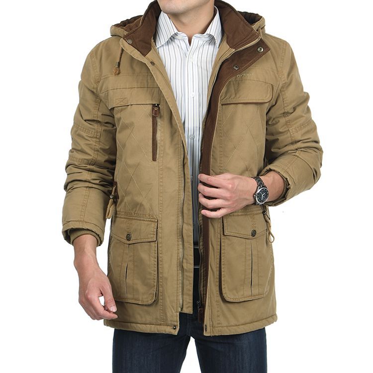 8802<em>冬装</em>新款<em>男装棉衣</em>AFS <em>JEEP棉服</em>男士中