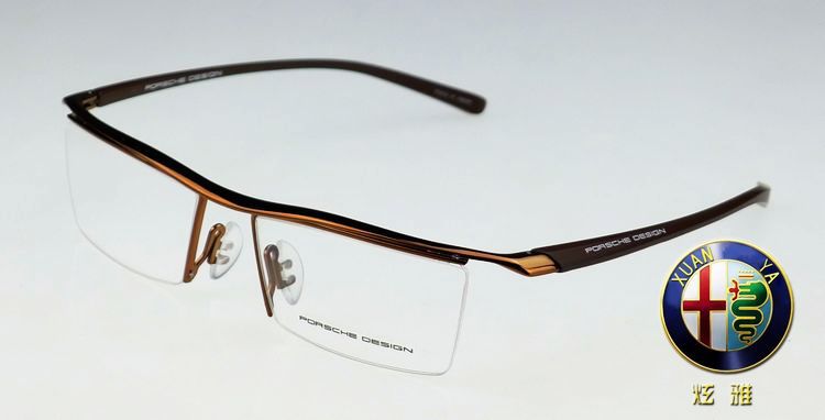 现货直销批发 P8189近视眼镜架 金属眼镜框 男