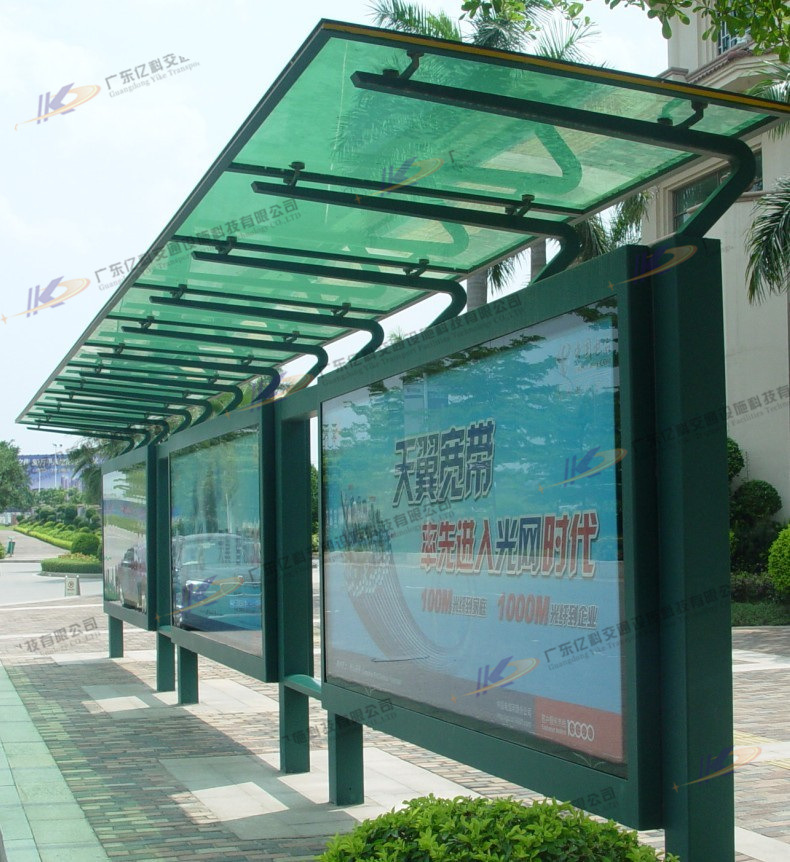 广州公交候车亭安装 公交站台灯箱效果图 候车亭制作专家
