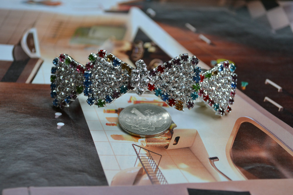 镶钻合金发夹一字夹|广州小商品城饰品批发|饰