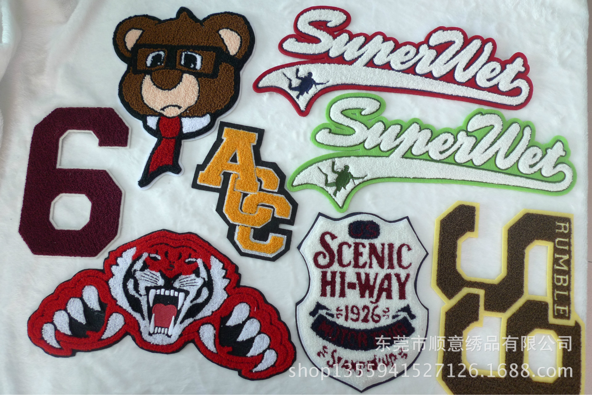 毛线绣。电脑绣品