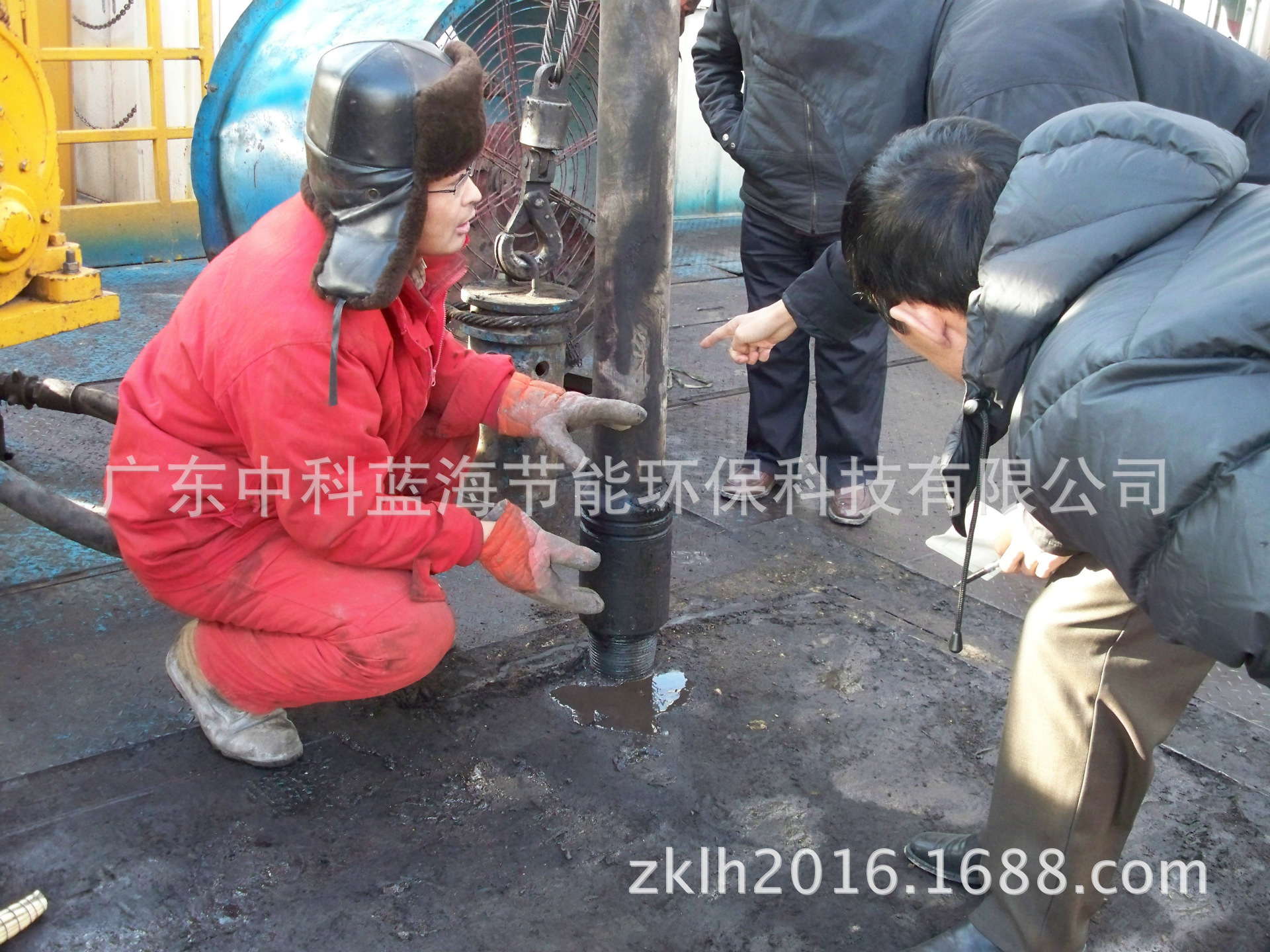 钻杆解冻现场效果