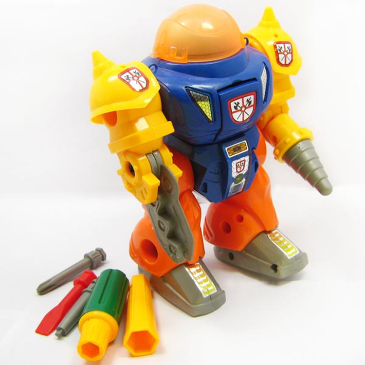 拆装机器人 儿童益智玩具 diy机器人 组装玩具机甲战士 拆装玩具