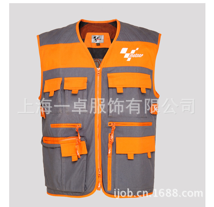 【全棉多袋记者马夹 休闲工装马甲,上海工厂电工马夹定做】价格,厂家,图片,制服、工作服,上海一卓服饰有限公司-马可波罗网
