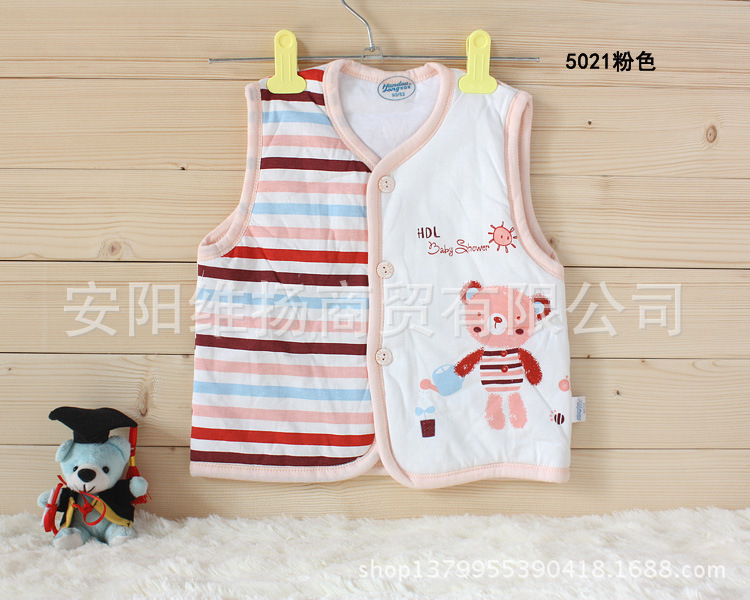 憨豆龙秋季保暖背心夹棉<em>马夹</em> 婴儿服<em>纯棉马夹</em>