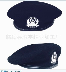 羊毛军警保安帽