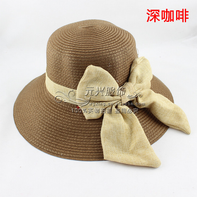 批发采购帽子-女韩版时尚潮帽子大沿帽沙滩帽