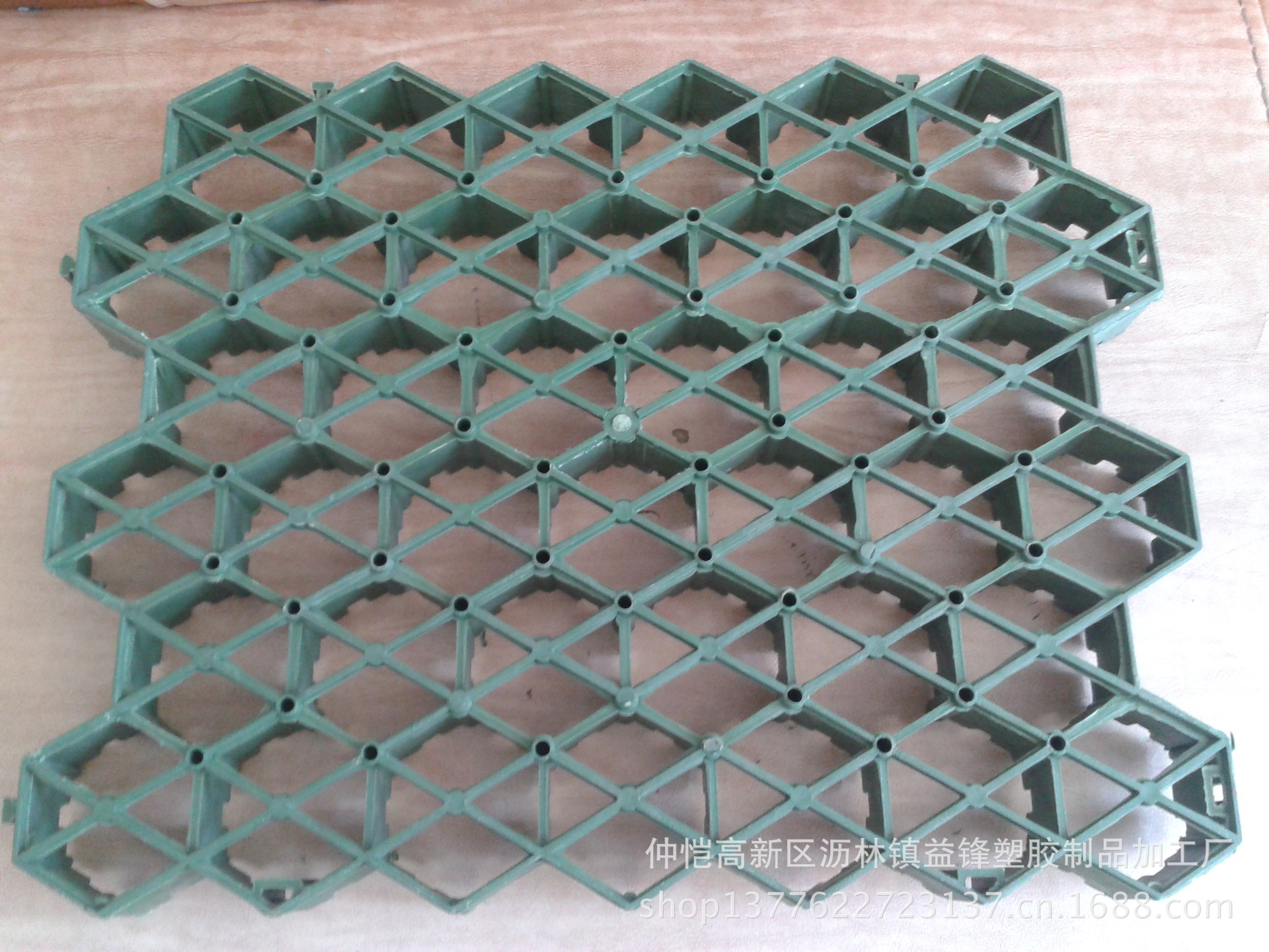 【现货直销 5公分绿色植草格 停车场植草格 送