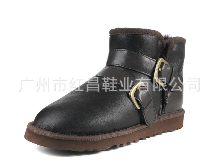 工廠直銷  男款雪靴 情侶款皮毛一體短筒靴 低筒靴  1058工廠,批發,進口,代購