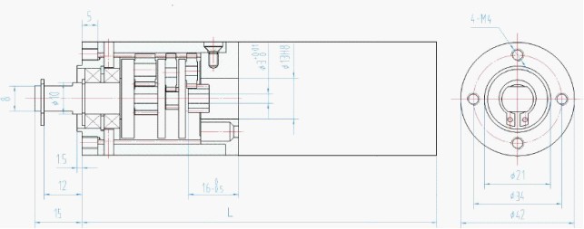 42BLGM安装尺寸图(广告灯)