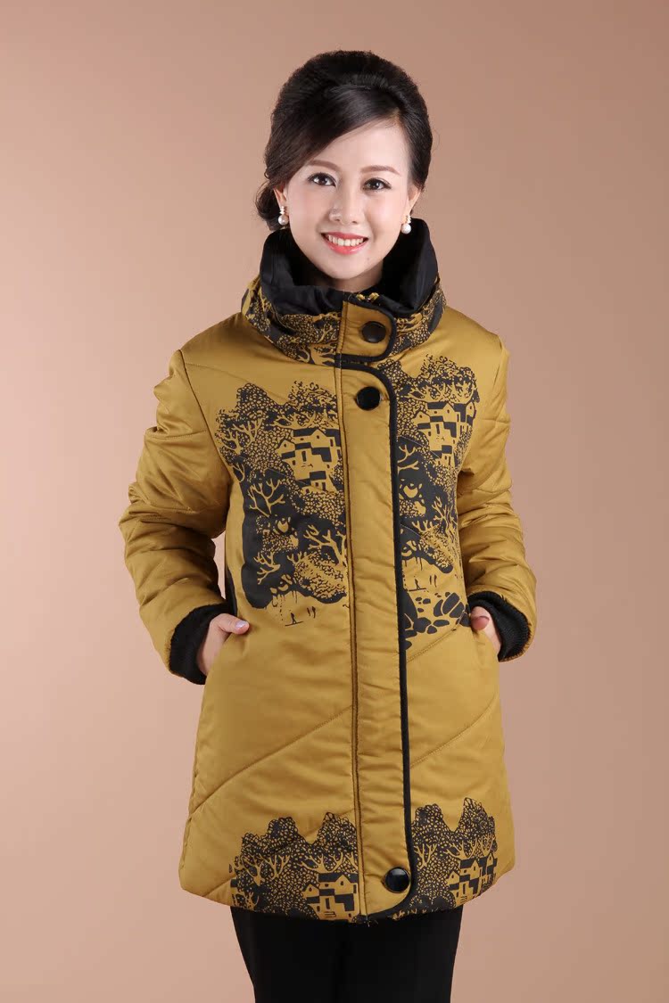【新款<em>中年女装外套棉衣批发</em>中老年女装<em>棉服</em>加