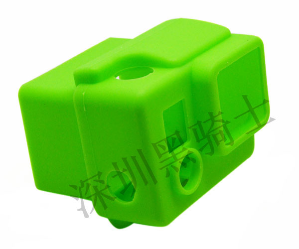 GP98 GoPro配件 Hero3+硅胶套 保护套 黑蓝绿