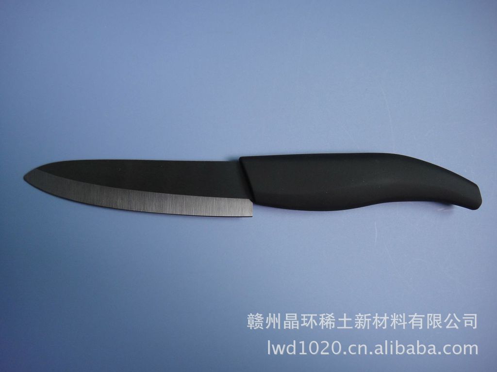 供应ABS柄氧化锆陶瓷刀 黑刀 白刀 晶环