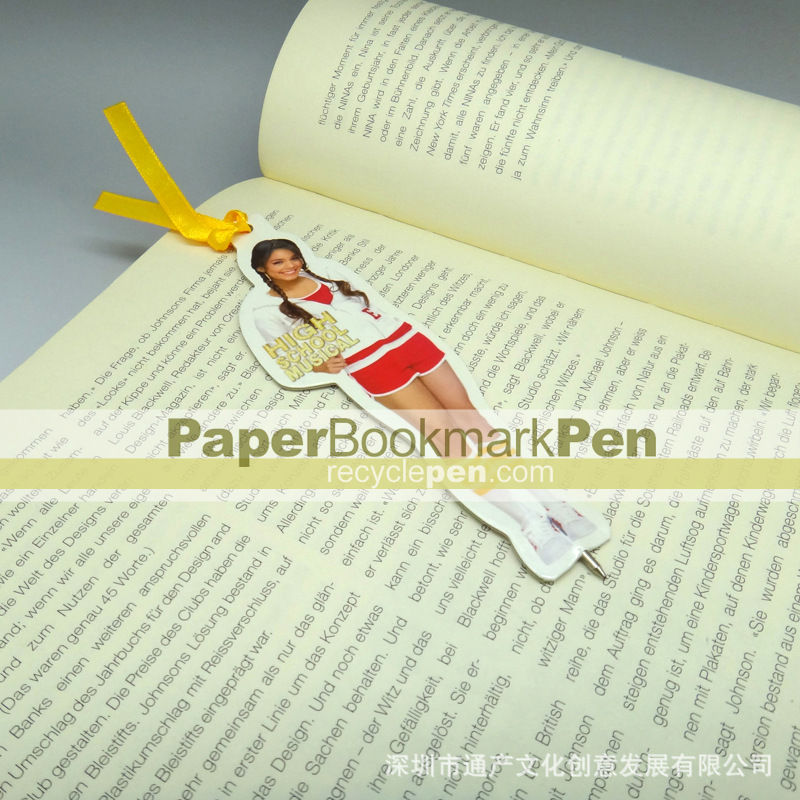 flat pen, bookmark pen