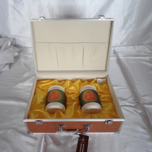 他箱-棕色PVC面料高档时尚茶叶包装箱 批发定