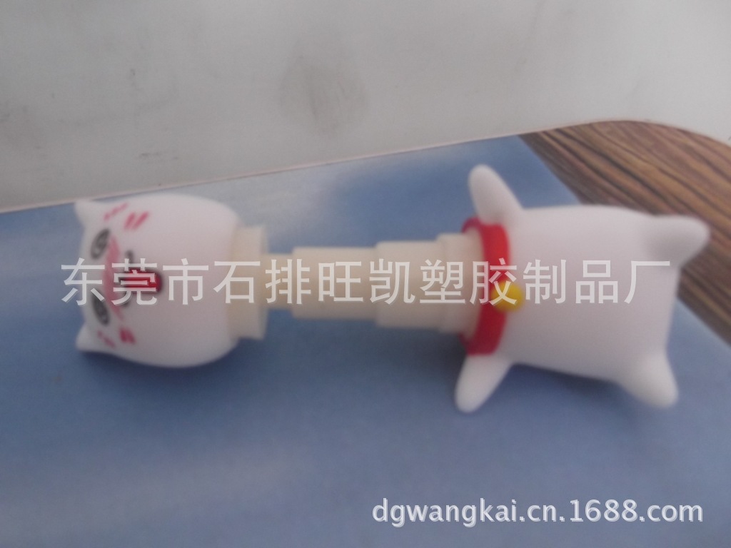 小猫笔，搪胶玩具，卡通笔