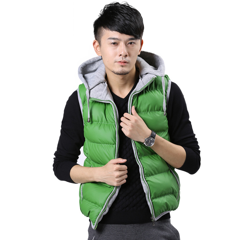 2013冬季新款加厚<em>羽绒马甲男</em>潮 韩版男士羽绒