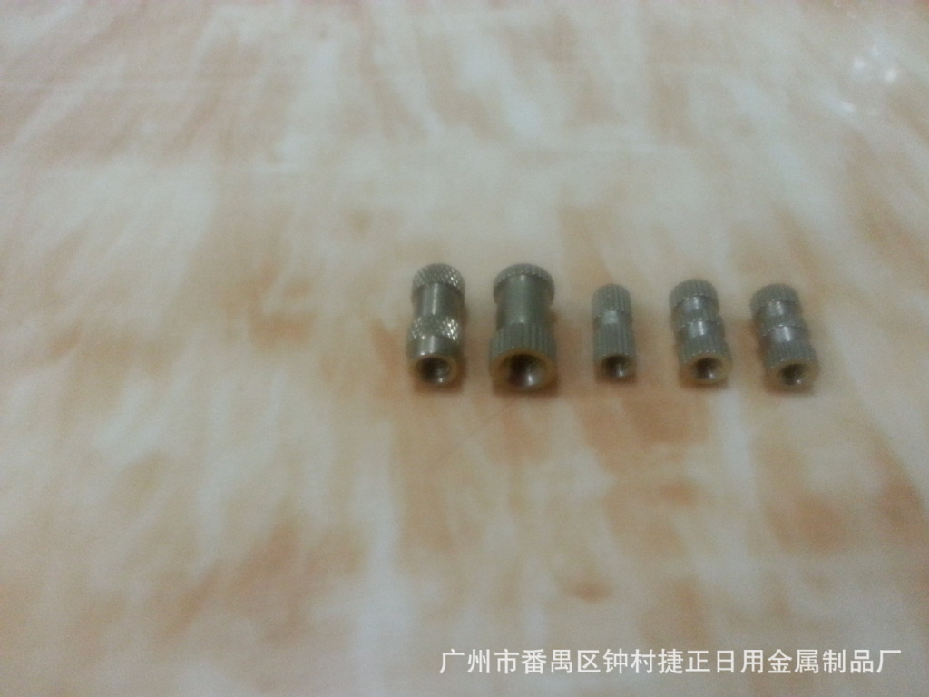 盲孔滚花铜螺母