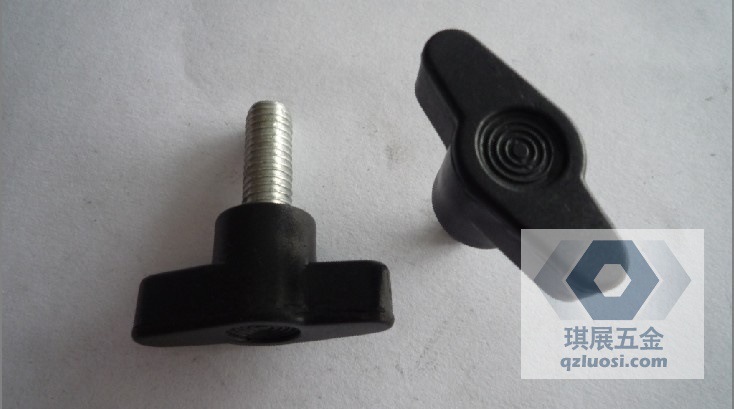 35#一字型胶头螺丝黑1