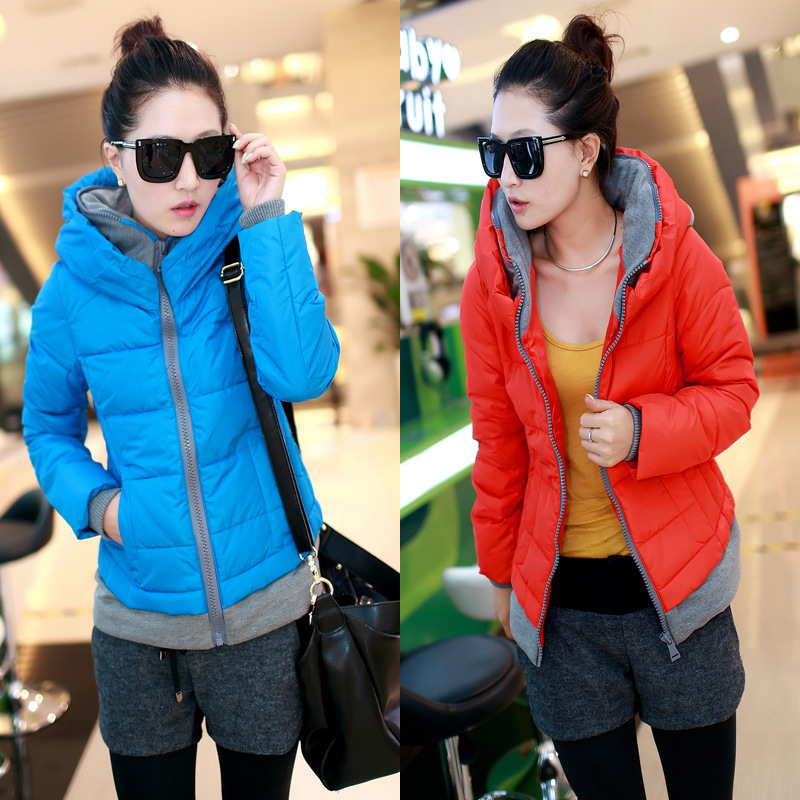 8833 2013秋冬<em>羽绒服</em> 女士加厚<em>羽绒服</em> 带帽短