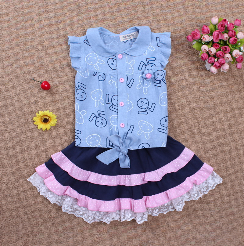 批发采购童套装-新款女童夏装 宝宝夏天服装 婴