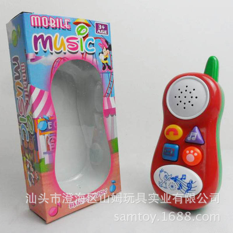 【SM112100海绵宝宝卡通音乐手机 玩具电话