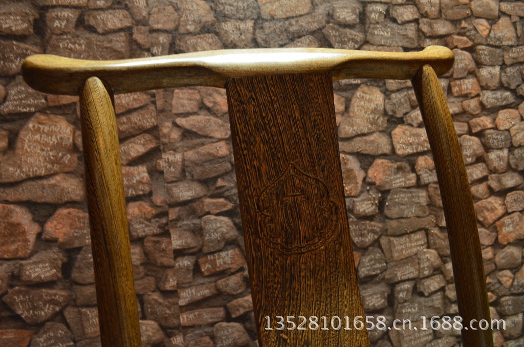 鸡翅木明式椅44.5长44.5宽42坐高-105靠背高 (1