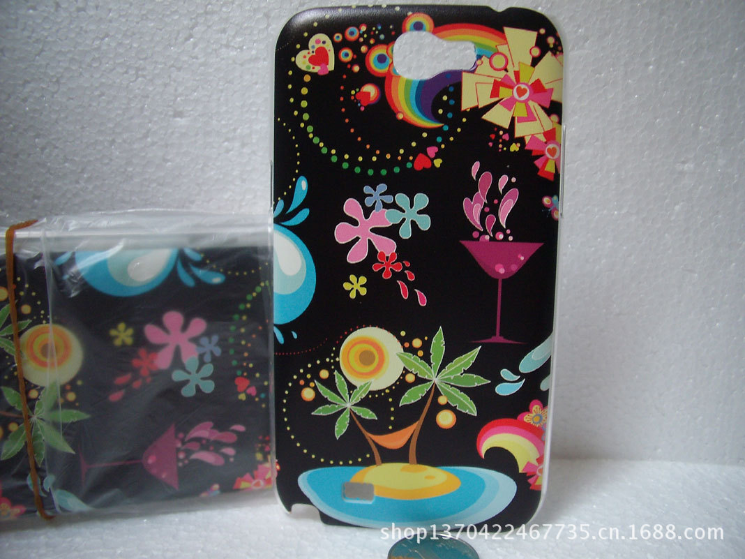 彩绘火红的心情侣手机壳外壳厂家批发三星N7100手机保护壳批发