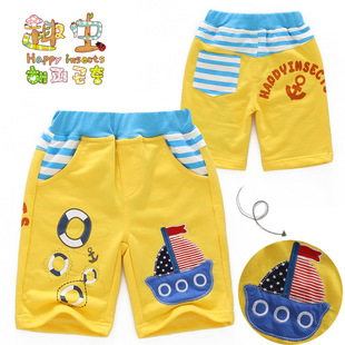 童裤-批发K1156 新款<em>男童短裤子</em>纯棉短裤 夏装