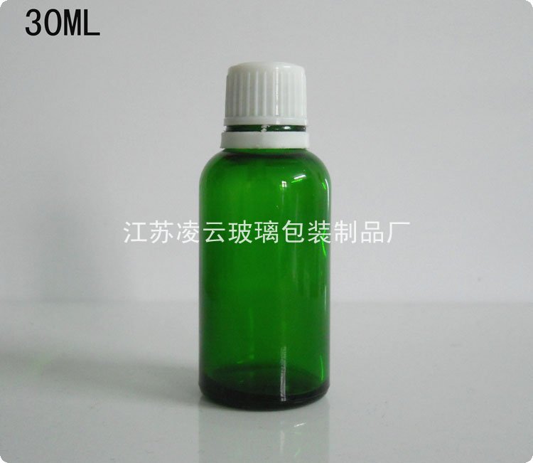品防盗-30ML绿色精油瓶玻璃瓶包装盖滴塞香摄像机外壳双灯图片