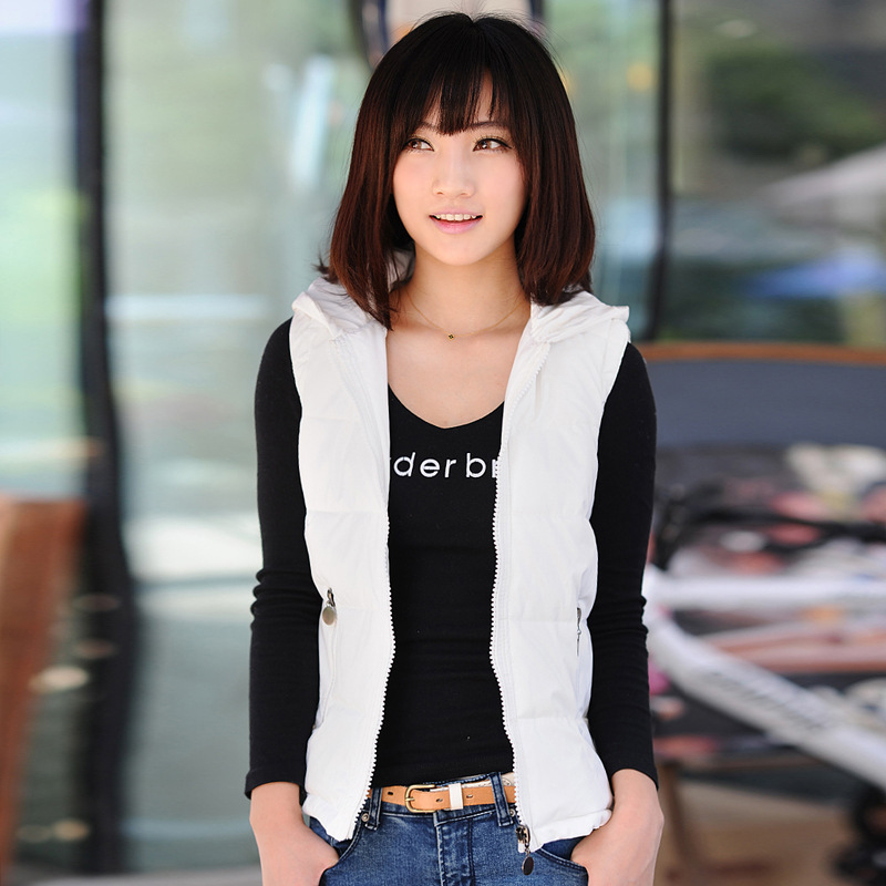 实拍-pu骷髅<em>头马甲</em>女装实体代理 潮流服装代理