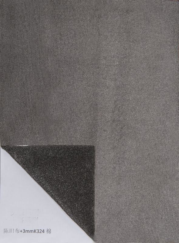头灰系列 陈旧布+3mm黑K324棉