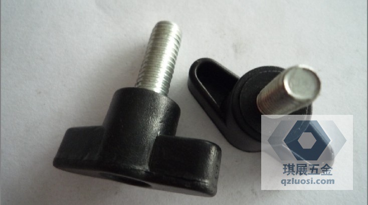 35#一字型胶头螺丝黑3