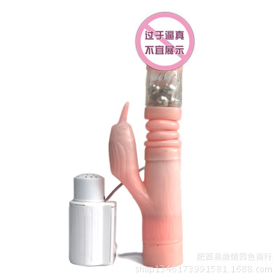 憤怒的小鳥調情伸縮轉珠棒 雙震搖擺 伸縮-1