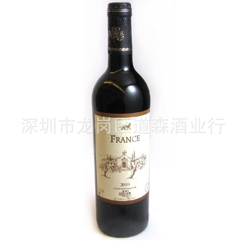 库威法兰西红葡萄酒1