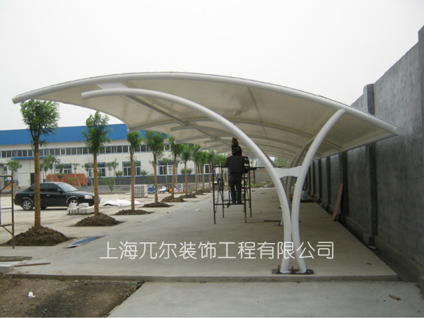 膜结构汽车雨棚 停车场车棚工程 厂家提供设计安装
