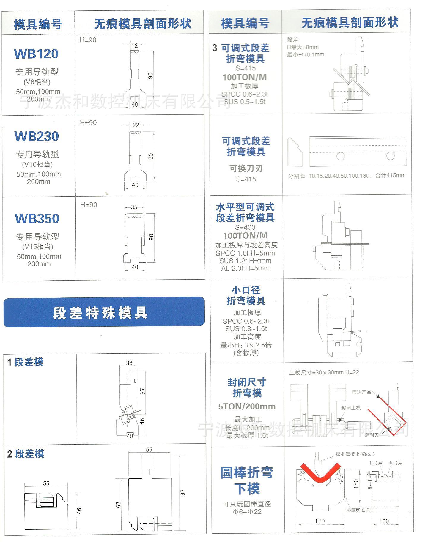 无痕折弯模/段差特殊模具