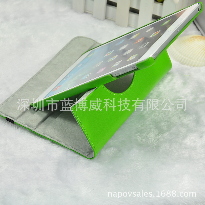 IIpad mini 荔枝紋 自動休眠旋轉皮套6