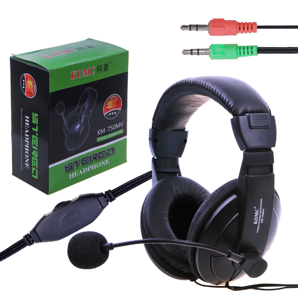 耳机-科麦KM-9100 USB耳机自带声卡游戏耳机