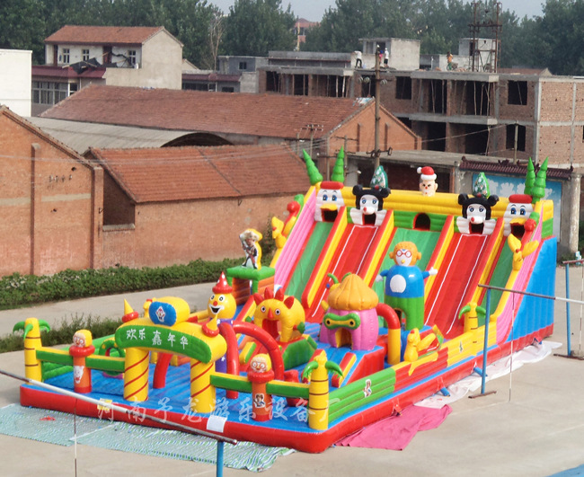 充气玩具-厂家直销欢乐嘉年华充气大滑梯 充气