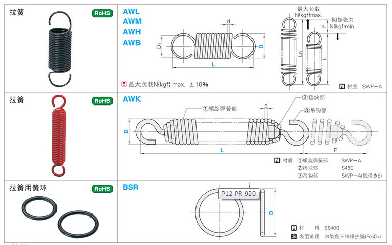拉簧标准件-拉簧/模具用簧环-模具标准件尽在阿cad图纸阅读器图片