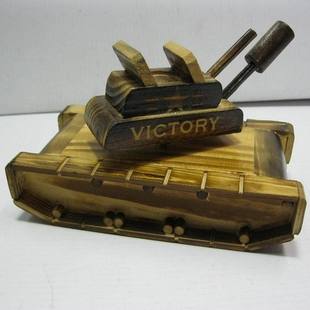 批发采购木质工艺品-创意木制坦克音乐盒 工艺