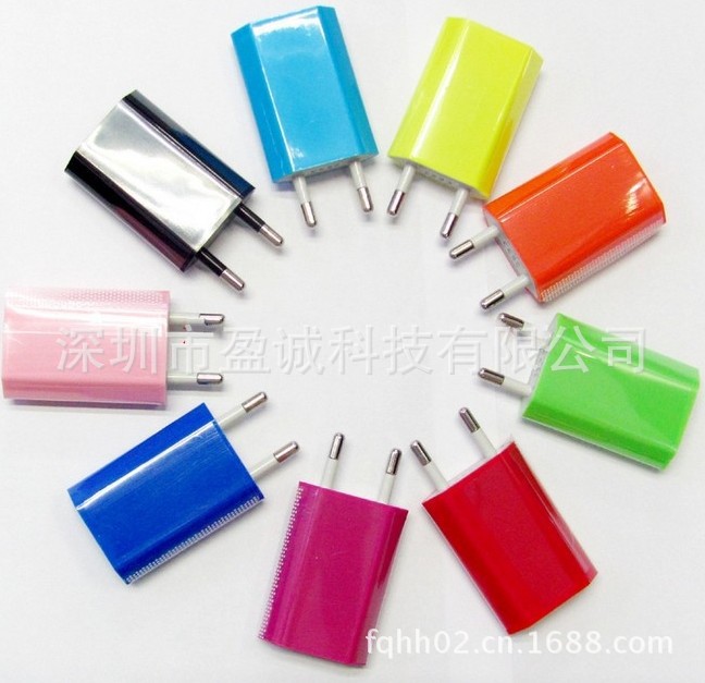 深圳厂家直销 欧规墙充 苹果4代充电器 5V足1