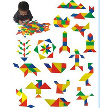 塑料積木.益智拼插搭智力七巧板積木 幼兒早教用品批發