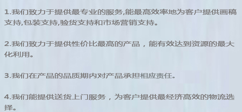 我們的承諾文案1