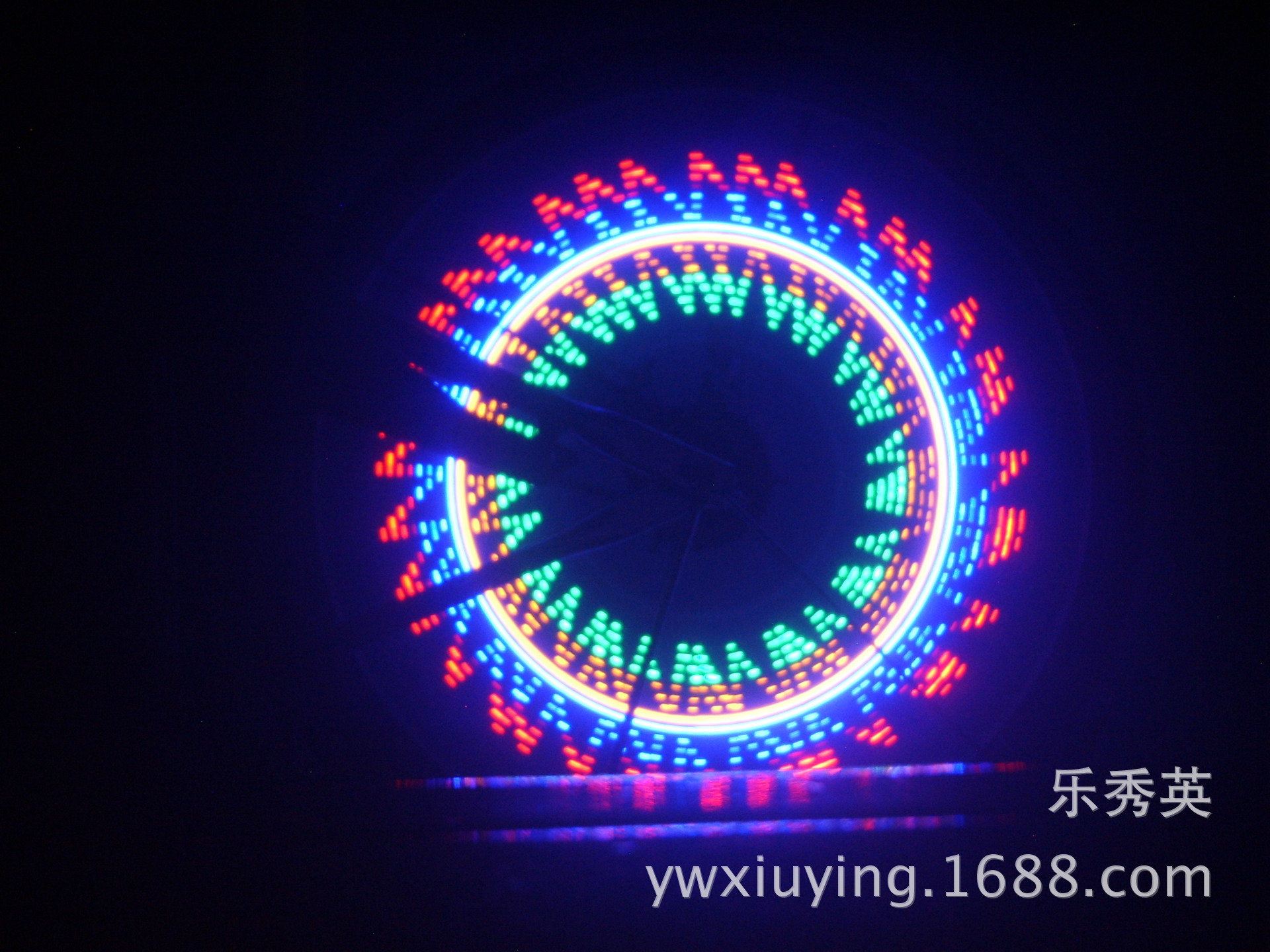 【炫彩骑士自行车辐条灯,新32灯四色32变车轮