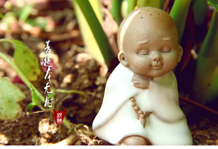 【小和尚小沙弥卡通玩偶 陶瓷玩偶 外贸工艺品